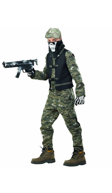 Αποκριάτικη Στολή Κομμάντο Νεκροκεφαλή