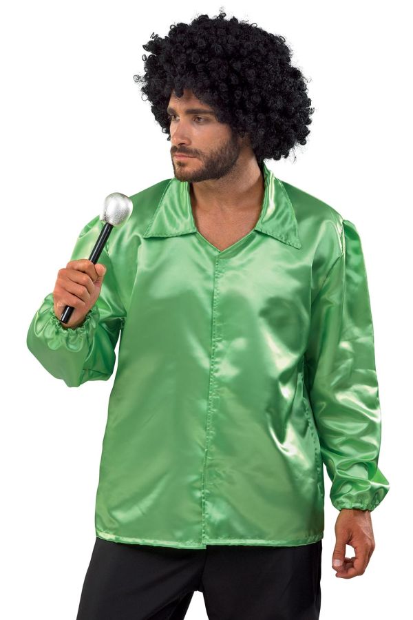 Αποκριάτικη Στολή Disco Πουκάμισο (Λαχανί)