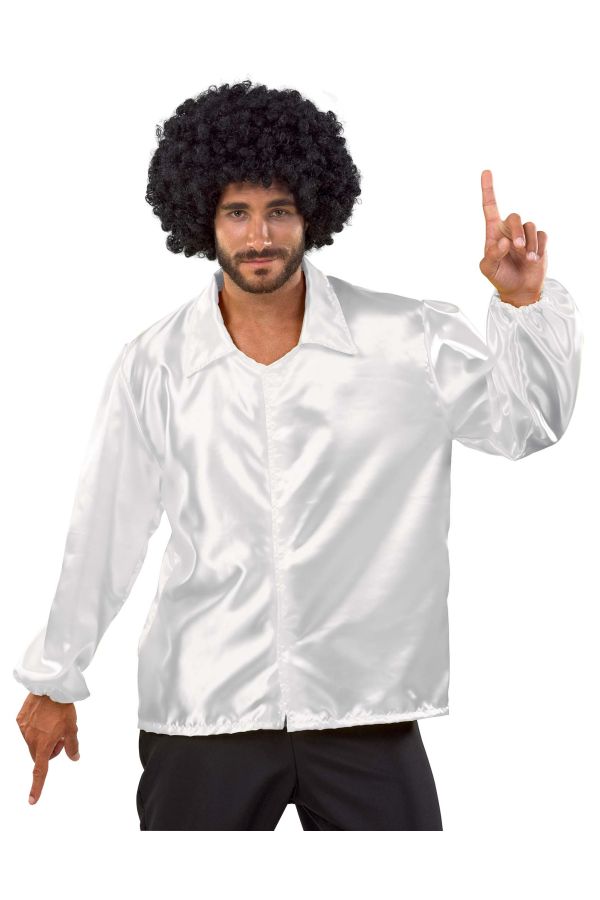Αποκριάτικη Στολή Disco Πουκάμισο (Λευκό)