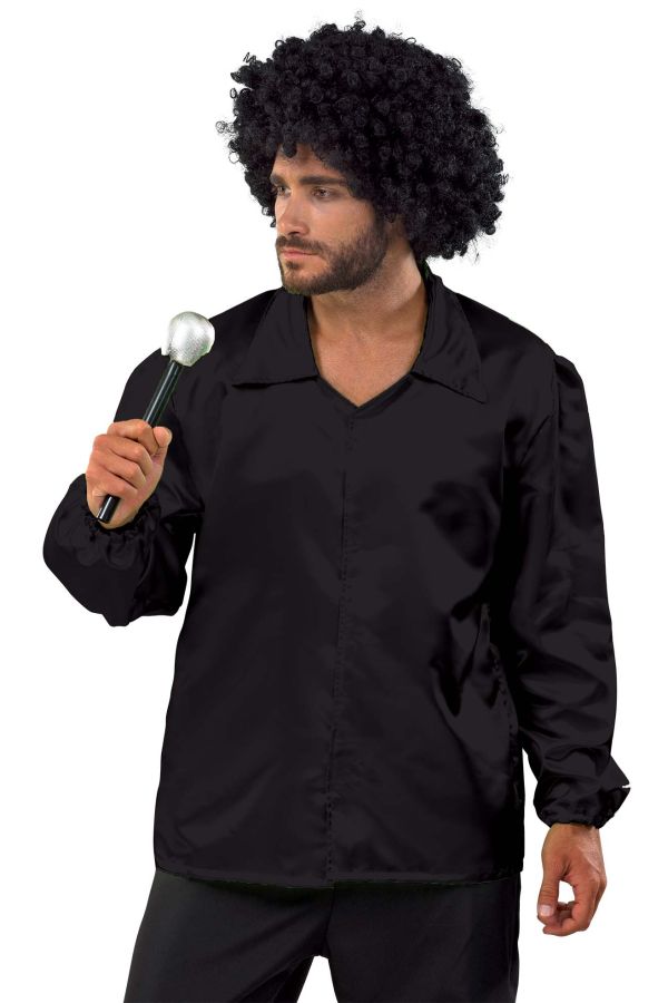 Αποκριάτικη Στολή Disco Πουκάμισο (Μαύρο)